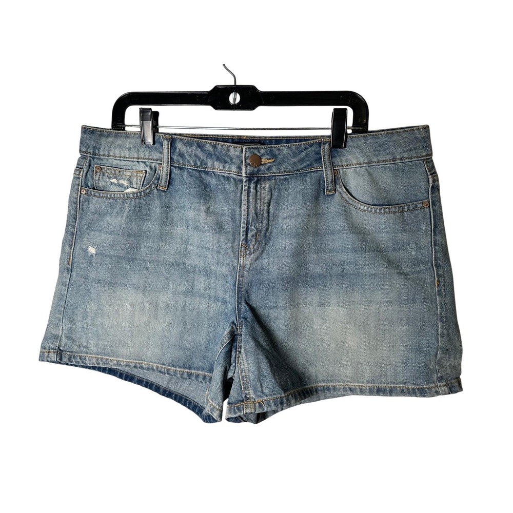 Gap Denim Shorts Women's Size 16‎ Blue Distressed Wash Casual Everyday
